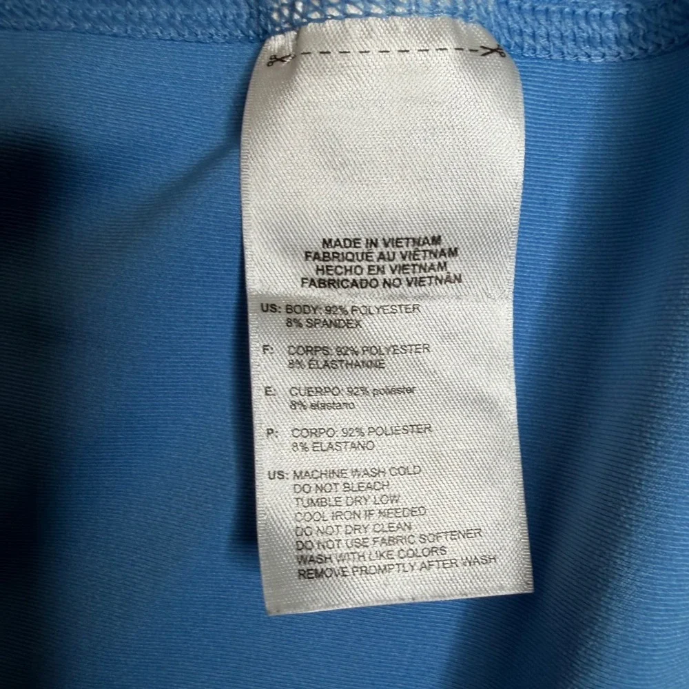 Adidas‎ Golf Long Sleeve Performance Polo Light Blue Mens 2XL